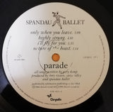 Spandau Ballet : Parade (LP, Album, Gat)