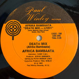 D.J. Afrika Bambaataa* : Death Mix — Live!!! (12", Single)