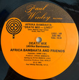 D.J. Afrika Bambaataa* : Death Mix — Live!!! (12", Single)