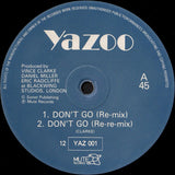 Yazoo : Don't Go (Re-Mixes) (12", Single)