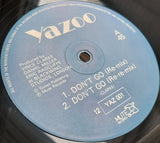 Yazoo : Don't Go (Re-Mixes) (12", Single)