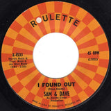 Sam & Dave : I Got A Thing Going On / I Found Out (7", Single)