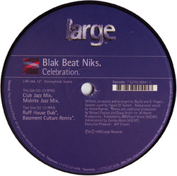 Blak Beat Niks : Celebration (12