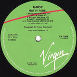 U-Roy : Natty Rebel (LP, Album, RE)