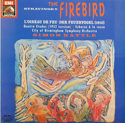 Igor Stravinsky, City Of Birmingham Symphony Orchestra, Simon Rattle* : Four Studies / The Firebird / Scherzo A La Russe (Jazz Band) / Scherzo A La Russe (Orchestra) (LP, Album)