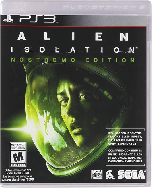 Alien Isolation Nostromo Edition - Ps3