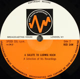 Ludwig Koch : A Salute To Ludwig Koch (LP, Album)