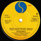 Madonna : Open Your Heart (7", Single)