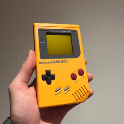 Original Game Boy Console (Yellow Re-shell)