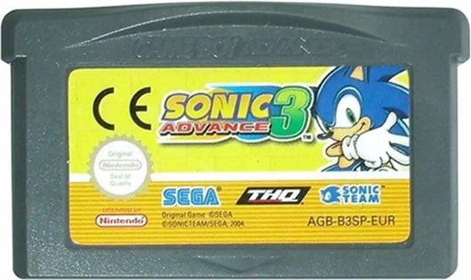 Sonic Advance 3 - Gameboy (Reproduction Cart)