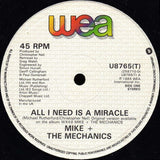 Mike & The Mechanics : All I Need Is A Miracle (Remix) (12")