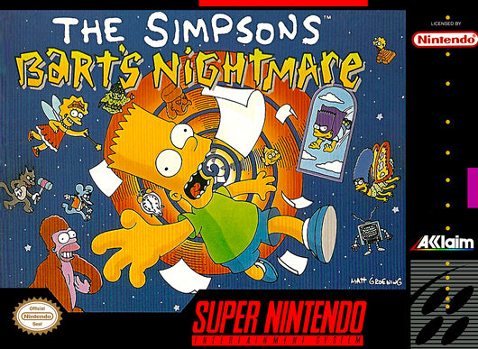 The Simpsons Bart's Nightmare - SNES