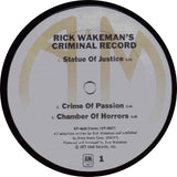 Rick Wakeman : Rick Wakeman's Criminal Record (LP, Album)